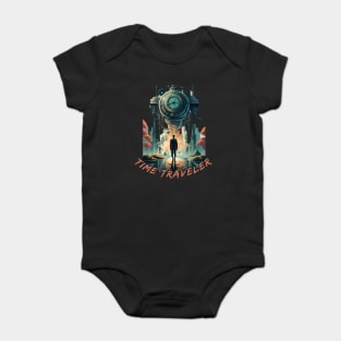 "Time traveler"  time machine Baby Bodysuit